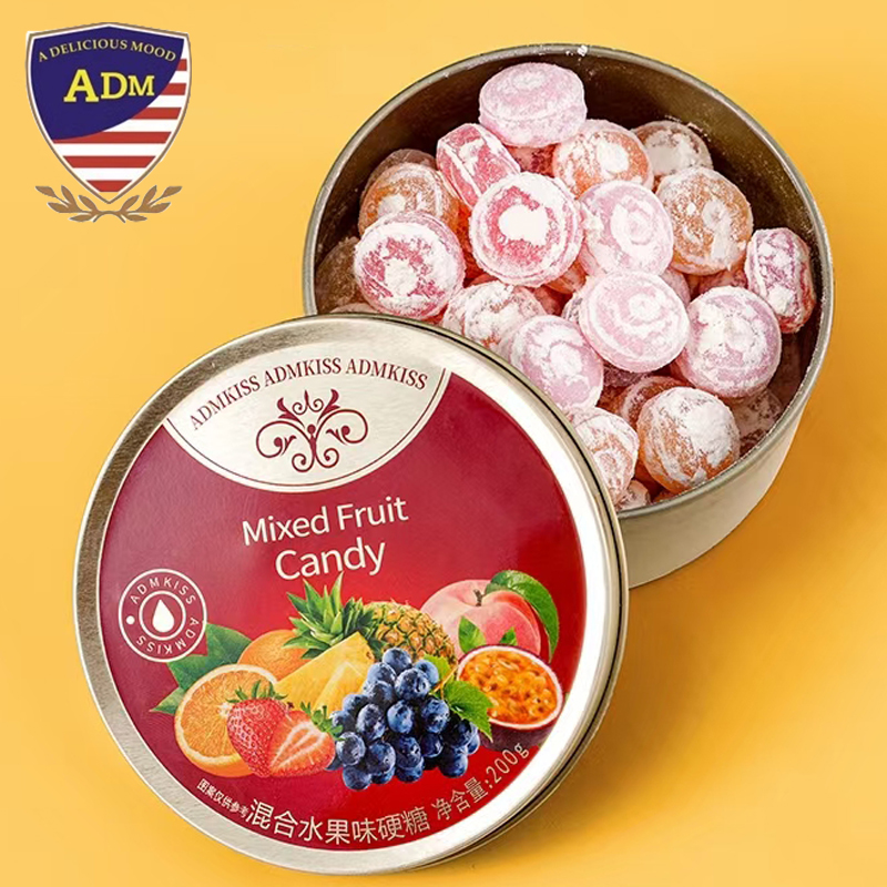 马来西亚ADM混合水果味硬糖200g女生上班解馋小零食喜糖伴手礼