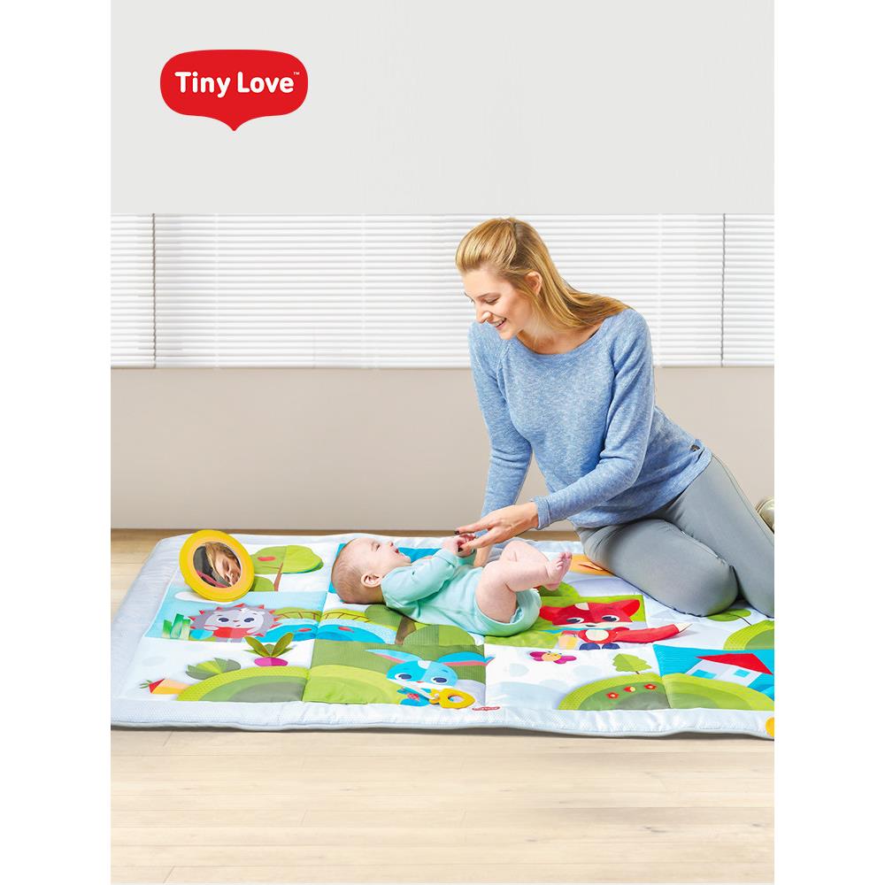 TinyLove婴儿爬行垫新生儿礼物宝宝躺着玩具0-3-6个月音乐游戏毯