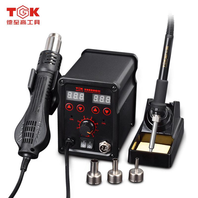 德至高TGK-SR8586二合一烙铁热风枪拆焊台 750W热风枪电烙铁60W