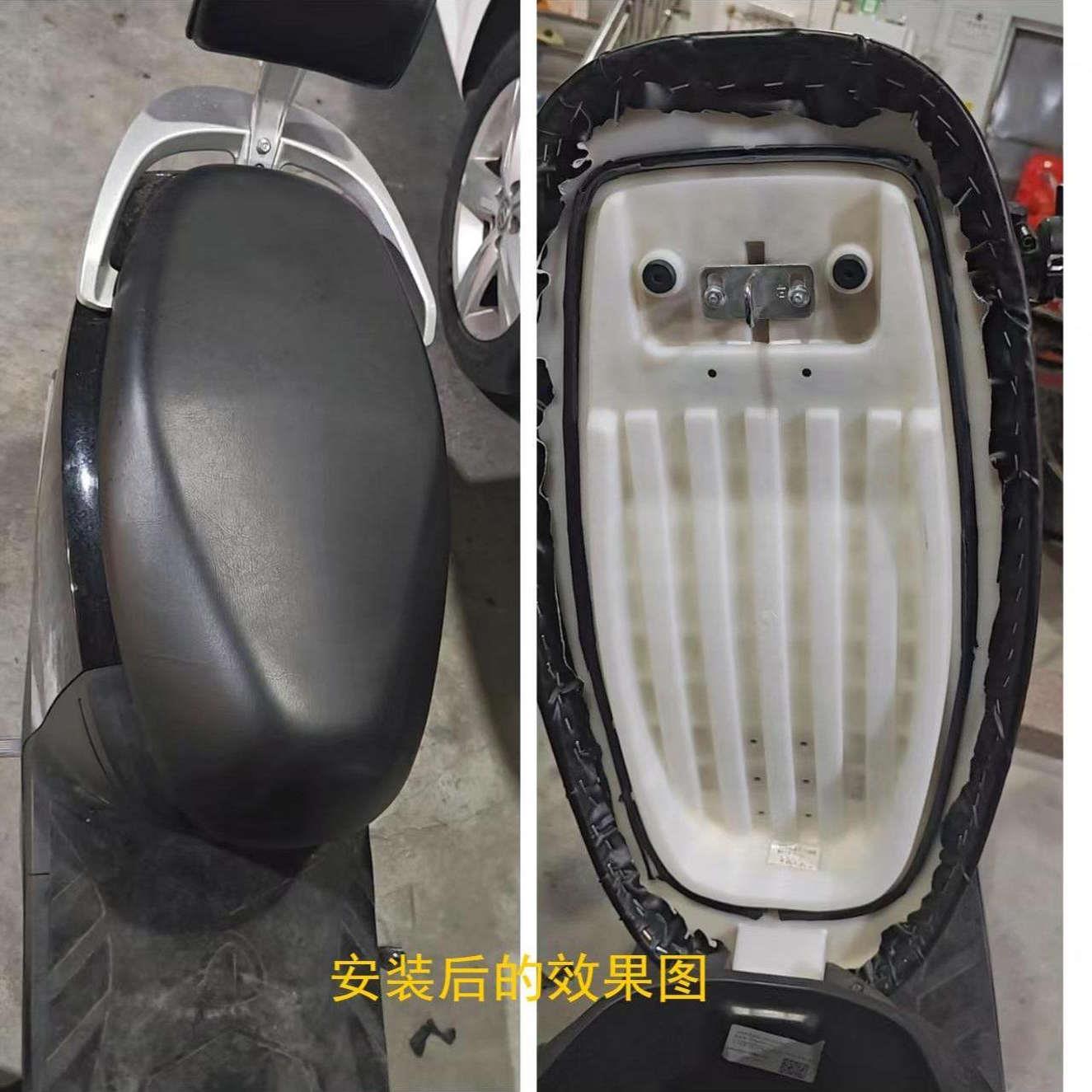 摩托车坐垫包皮套防水耐磨万能自由皮坐垫皮套适用于电动车踏板车