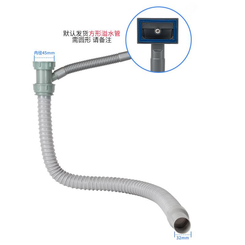 厨房洗菜盆下水管配水槽波纹管小厨宝洗碗机净水器排水管三通接头