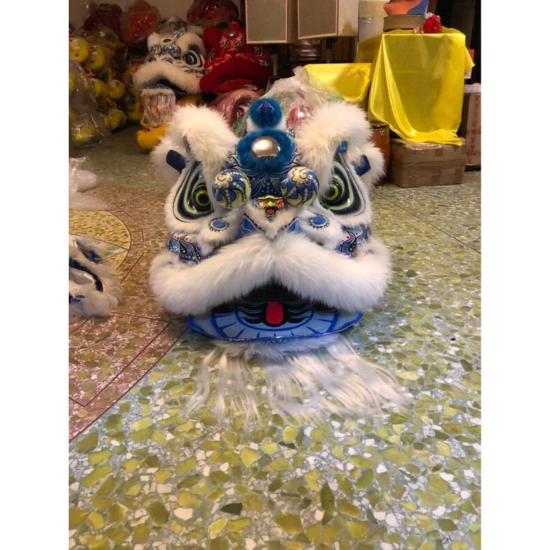 南狮行出售 蓝红色醒狮 白色佛装狮 舞龙舞狮 舞狮道具佛山狮子