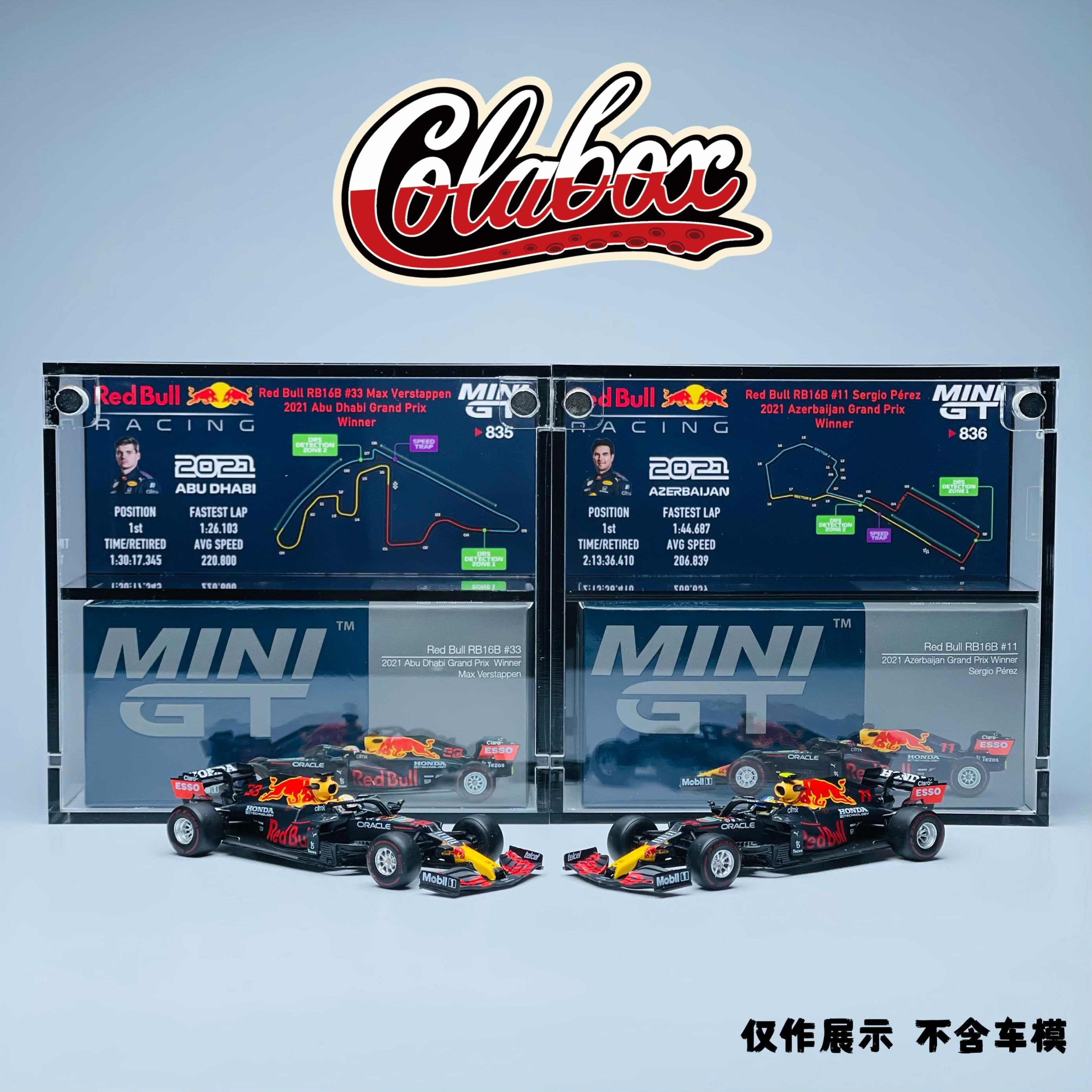 MINIGT835/836 F1红牛RedBull RB16B 1:64精品亚克力展示盒防尘盒图片