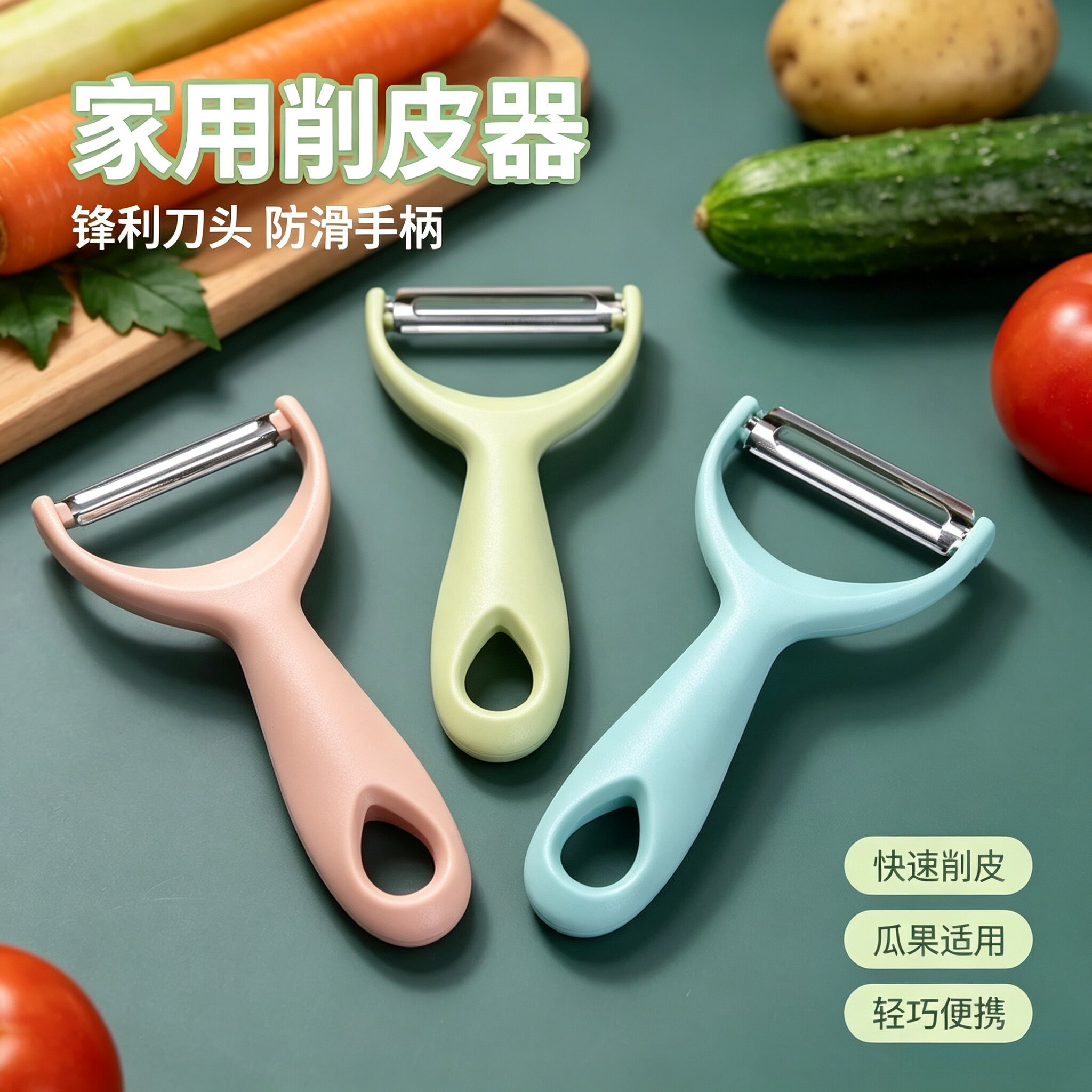 不锈钢削皮刀塑料手柄瓜刨厨房图片