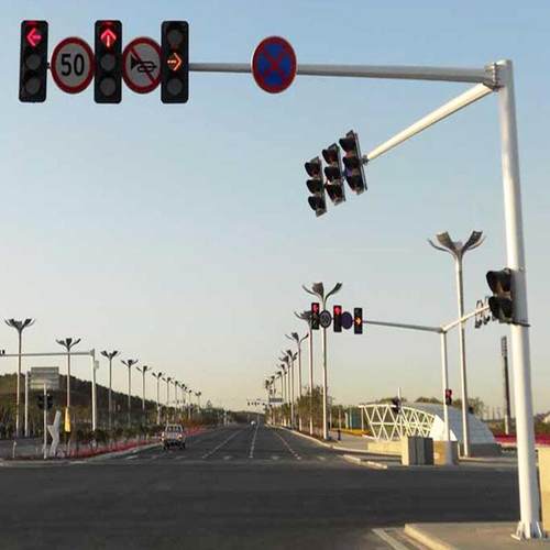 供应八角监控立杆道路交通信号灯杆红绿灯标志杆路灯杆件标牌