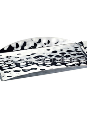 厂家直销高档不锈钢锤印托盘餐盘毛巾盘 酒店酒吧KTV自助餐用品