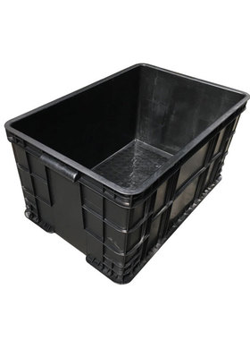 防静电 650*440*350 金莱克 604箱 结实耐用 黑色塑料箱