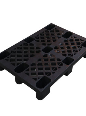 厂家供应 1208 黑色塑料托盘 1200*800*140 叉车板 塑料栈板