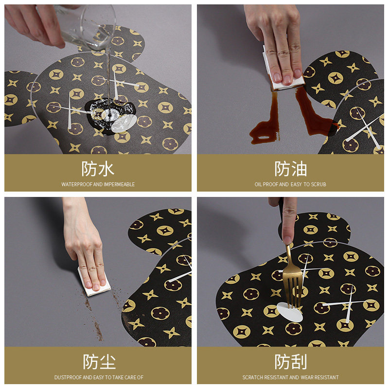 滚筒式全自动洗衣机防尘罩套防水防晒微波炉冰箱O盖布 pvc皮革垫