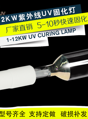 厂家直销1-20kw220V/380v紫外线uv固M化灯UV灯高压汞灯uv灯管