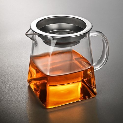 加厚公道杯耐热高硼硅玻璃高档公杯带茶漏滤网煮陈皮X青柑泡茶器