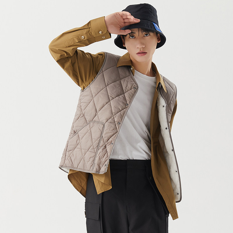 羽绒棉马甲男秋冬加绒加厚保暖背心打底内胆坎肩内穿青Z年学生马,男装,背心,淘宝优惠券,粉丝福利购,淘宝优惠卷