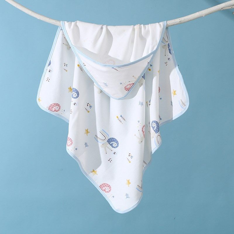 新生儿纯棉宝宝薄款带帽包巾四季C产房包被婴儿襁褓外出春秋夏季,婴童用品,婴童抱被/抱毯,淘宝优惠券,粉丝福利购,淘宝优惠卷