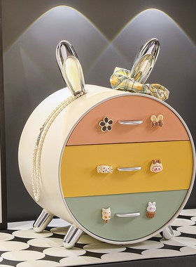 兔子钥匙收纳玄关摆件入户u进门置物架客厅乔迁新居礼物家居装饰