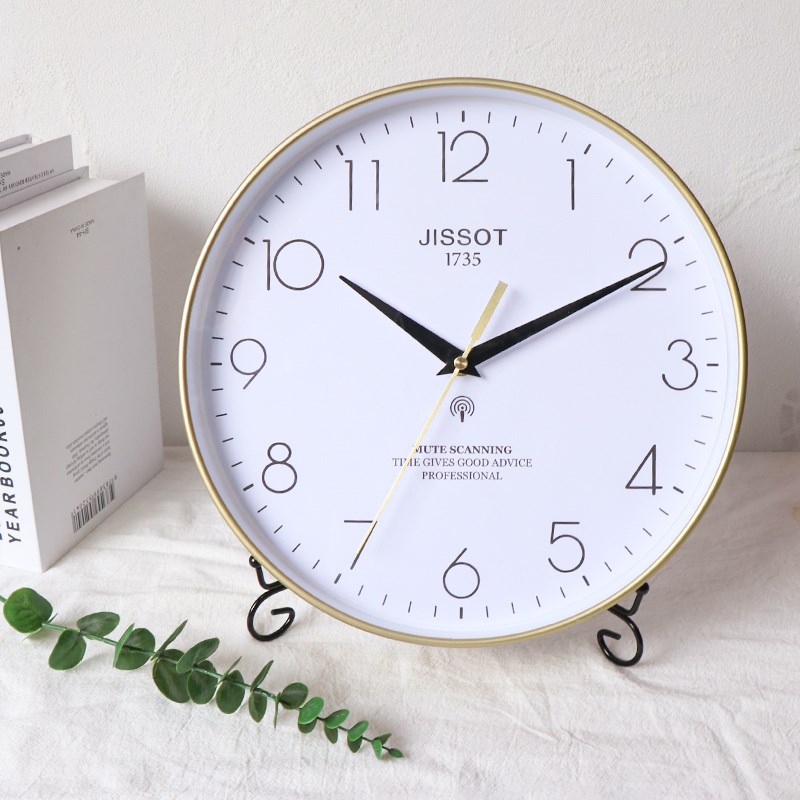 挂钟钟表支架 时钟摆r件挂钟托架铁艺烤漆展示架配件网红简约