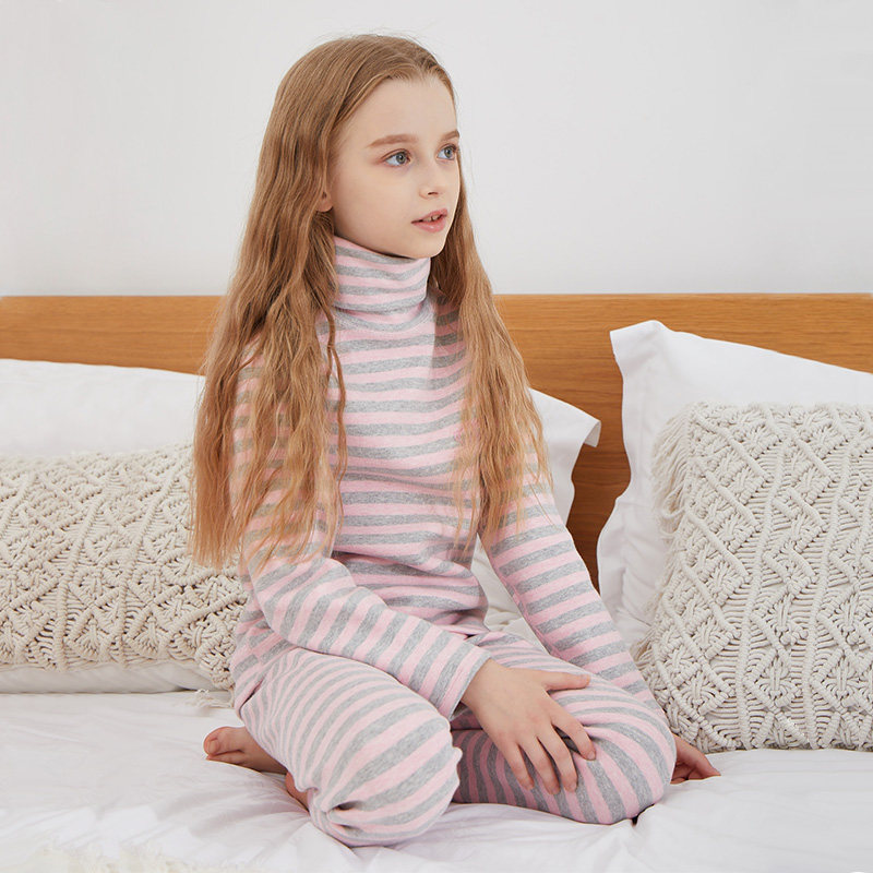 高领秋衣秋裤套装女童男童全棉男孩大童儿童保R暖内衣加厚打底纯,童装/婴儿装/亲子装,内衣套装,淘宝优惠券,粉丝福利购,淘宝优惠卷