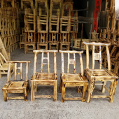 老式 凳家用靠背 松木椅实木农村吃饭餐椅儿x童休闲农场饭店椅换鞋