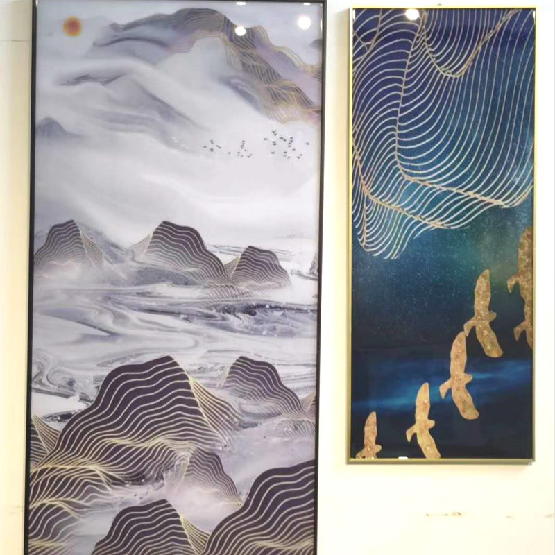 40丝冷裱钢化h水晶膜装饰画晶瓷画装裱覆膜影楼大韩相框照片亮膜