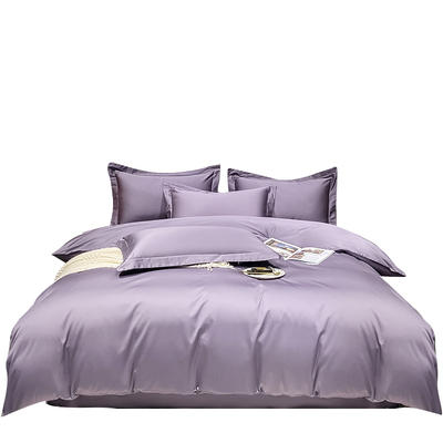 100S简约纯g色长绒棉全棉被套单件1.5m1.8m被罩纯棉四件套加大定