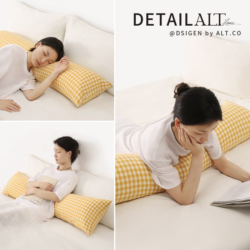 纯棉睡觉抱枕长条枕头女生侧睡夹腿D专用男生款床上靠垫大人可拆