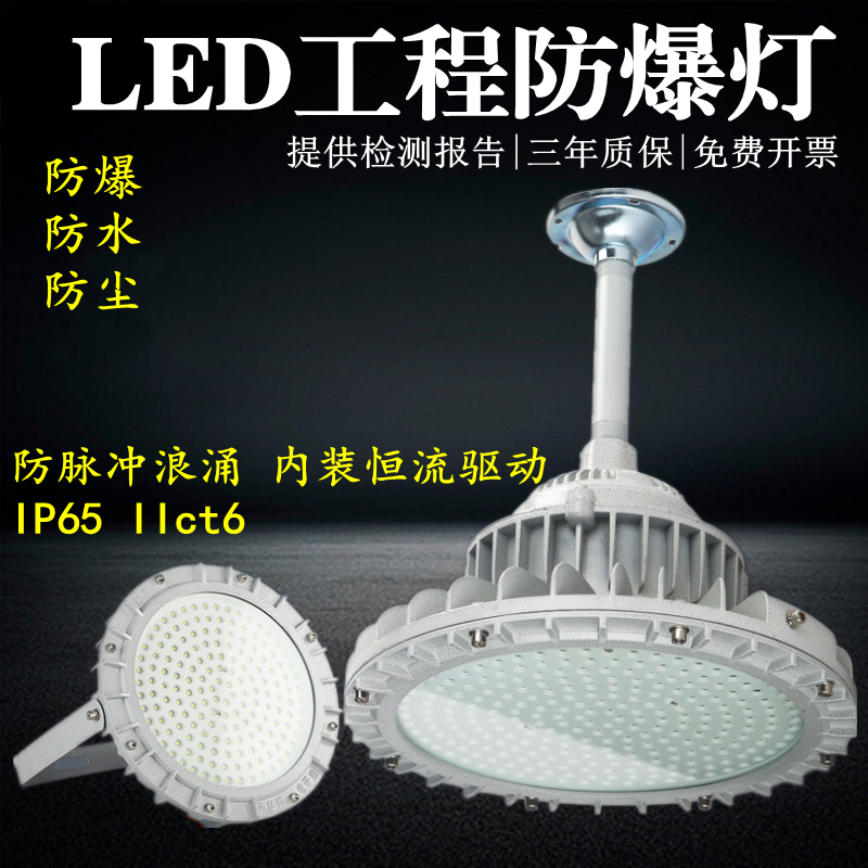 国标LEbD防爆灯圆形仓库厂房车间化工厂加油站隔离驱动工矿灯一体