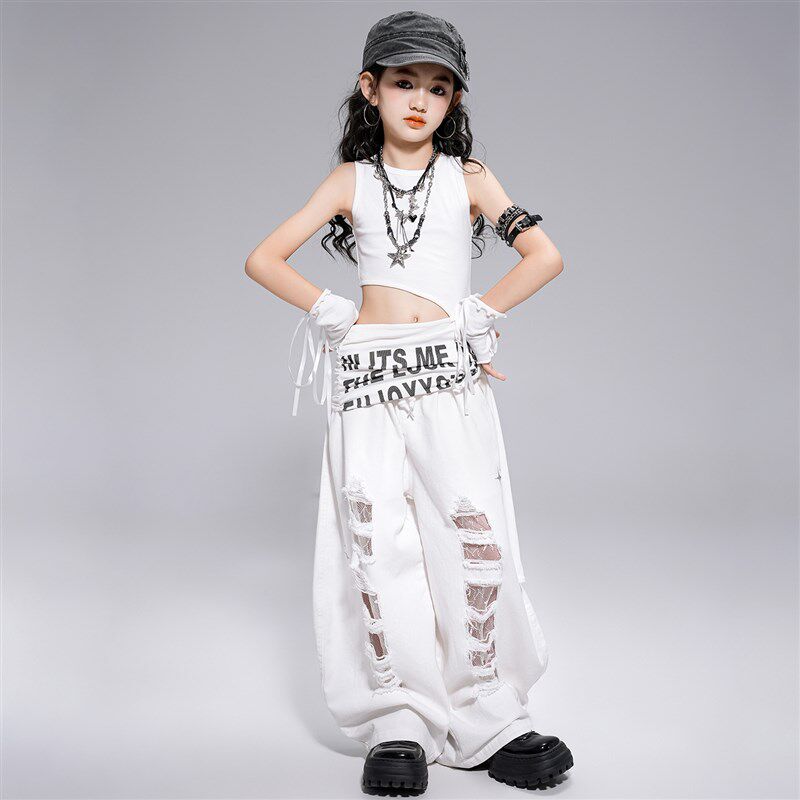 女童jazz爵士舞服装女团辣w妹韩舞打歌舞表演出服小模特舞台走秀