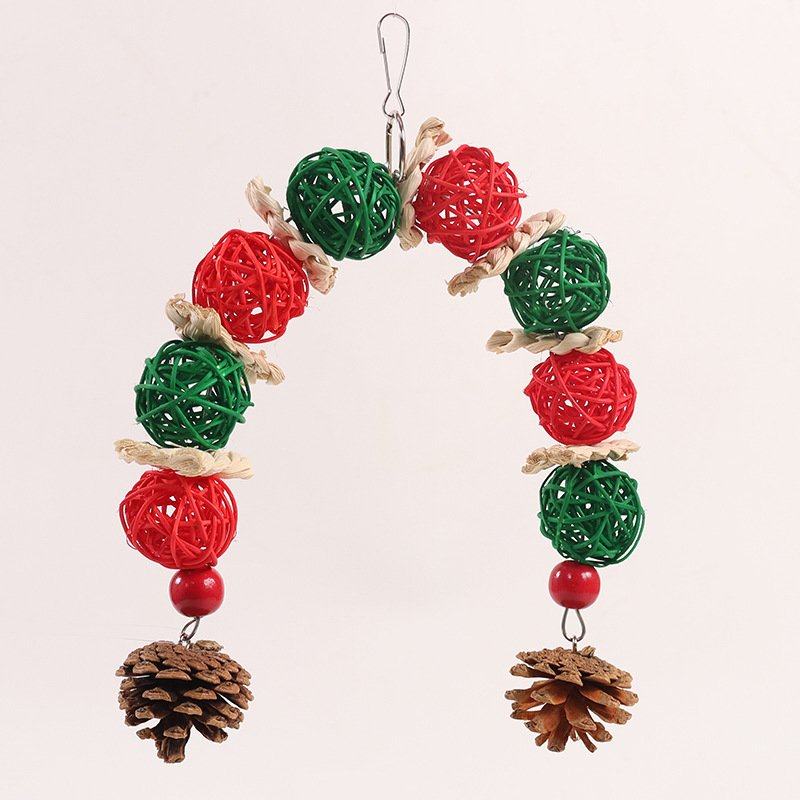 啃咬鹦鹉玩具球小鸟玩具天然松果藤球解闷自嗨秋千吊环鸟用品套装,宠物/宠物食品及用品,鸟玩具,淘宝优惠券,粉丝福利购,淘宝优惠卷