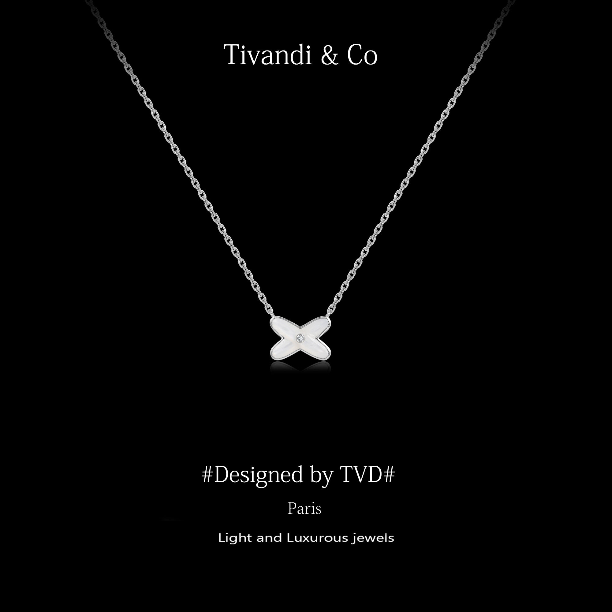 Tivandi&Co字母x纯银项链