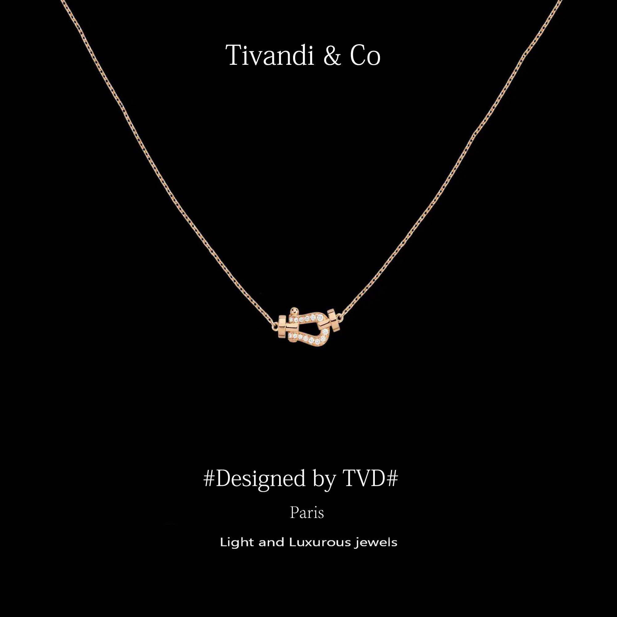 法国Tivandi&Co「马蹄扣」纯银项链航海扣锁骨链男高级感轻奢小众