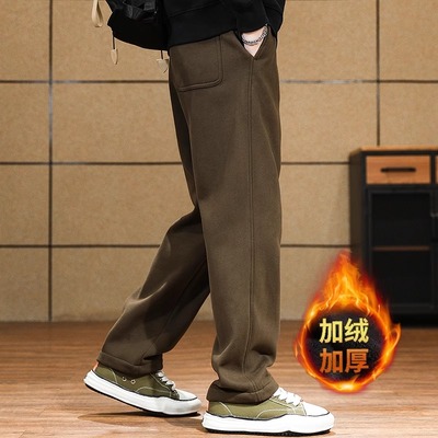 休闲卫裤男宽松直筒裤子男