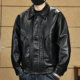 高端机车痞帅PU皮衣外套男士 春秋2025新款 潮牌流宽松翻领休闲夹克