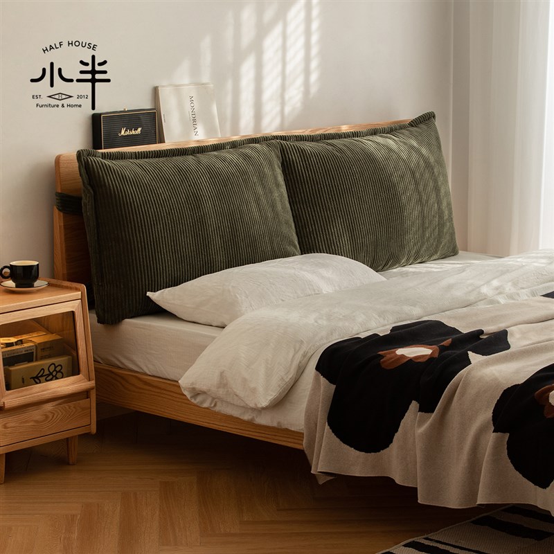 小半家具软包床头软靠免拆洗通配大靠背家用双人无床头榻榻米靠垫