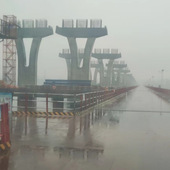 养生 墩身夏季 分段养护爬模架桥墩喷淋 远程遥控启停墩柱喷水设备