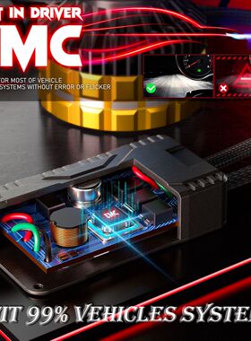 热销四铜管150W大功率汽车led H4 9005 9012LED大灯h7H1H11前照灯