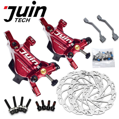 台湾JUIN TECH R1 公路线拉油压碟刹油碟 旅行折叠车平把公路碟刹