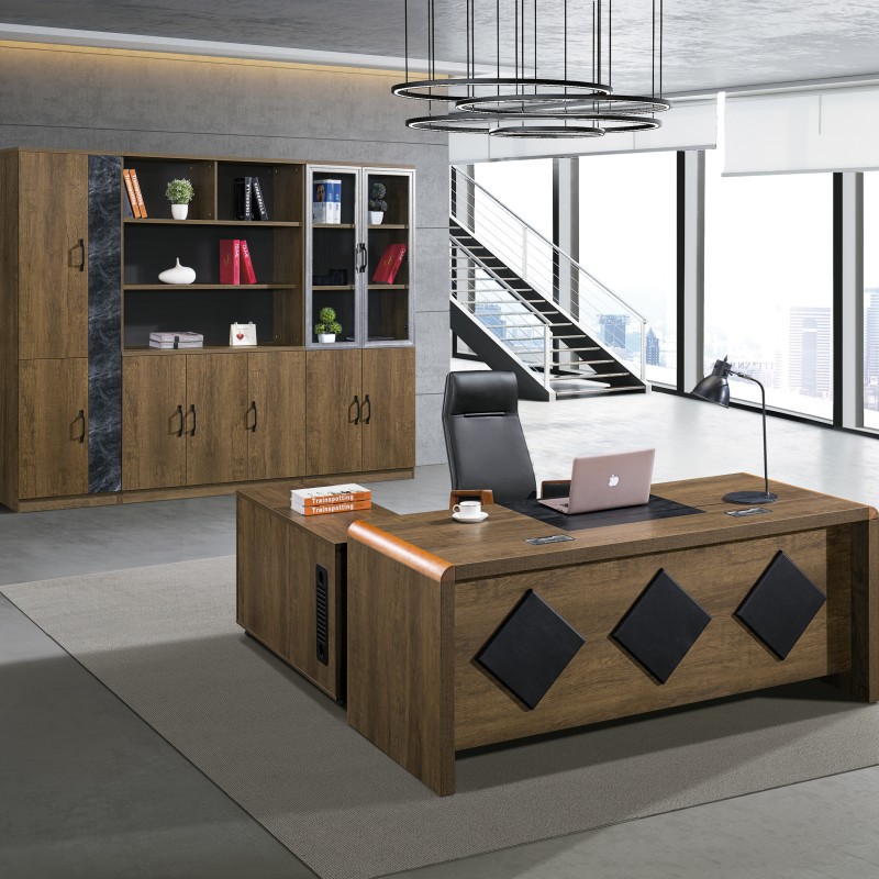 新款办公桌老板现代简约大班桌总裁桌 办公家具经理主管办公桌椅