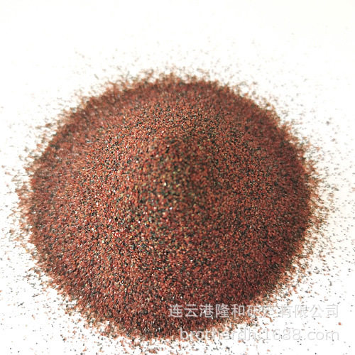 红色水刀砂60#80#  无尘天然石榴石磨料 水切割 厂家直销