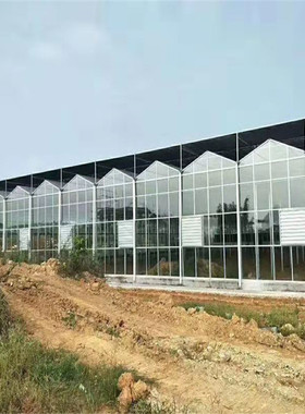 大型连栋实用型pc阳光板温室棚智能钢管骨架设计安装服务周到