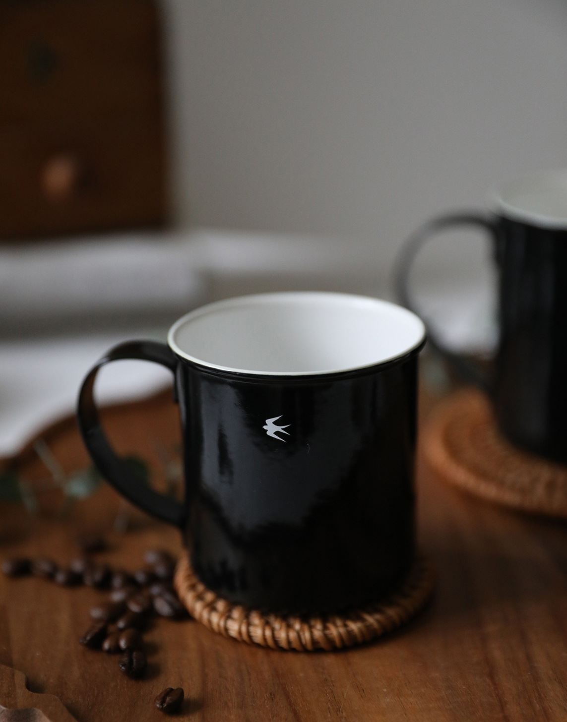 餐具/杯/日本GSP/燕印搪瓷马克杯