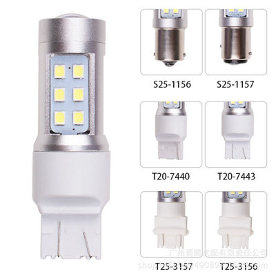 汽车led车灯 T20 7440 2835 21LED转向灯 7443 21w大功率刹车灯