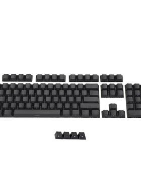 机械键盘pbt双色侧刻透光键帽原厂高度108键黑色白色mx十字菊花