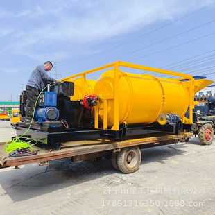 双滚筒沥青混合料搅拌车 市政沥青搅拌机 出料3方4方沥青车