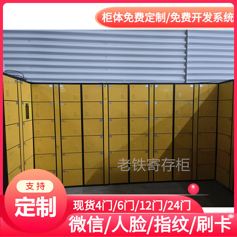 智能红外条码寄存柜/存包柜/小格储物柜+人脸识别微信扫码支付式