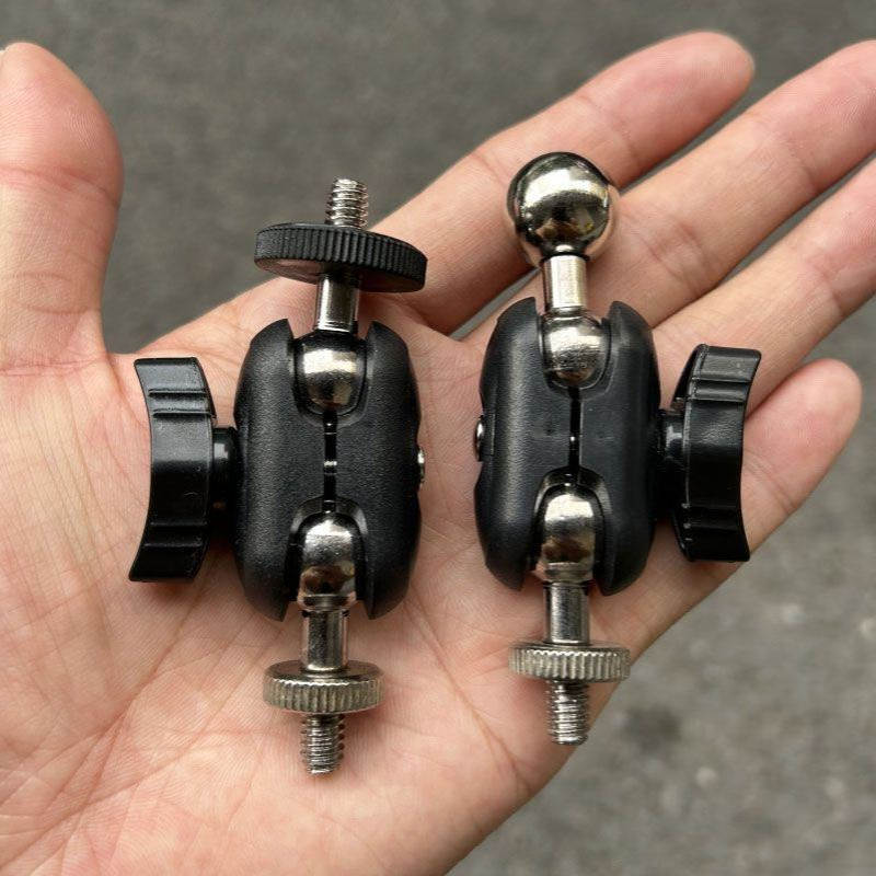 金属万向云台百变怪手豌豆球头平板夹手机夹支撑架软管内牙转换头