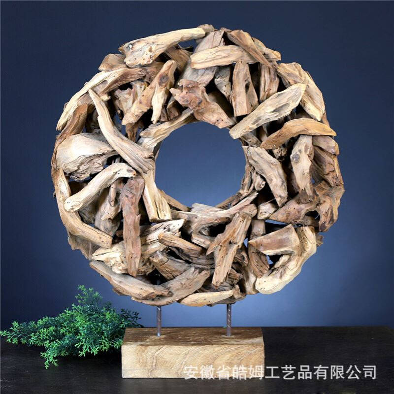 厂家销售木质挂件摆件民宿酒店朽木根天然树枝装饰造型挂件摆件