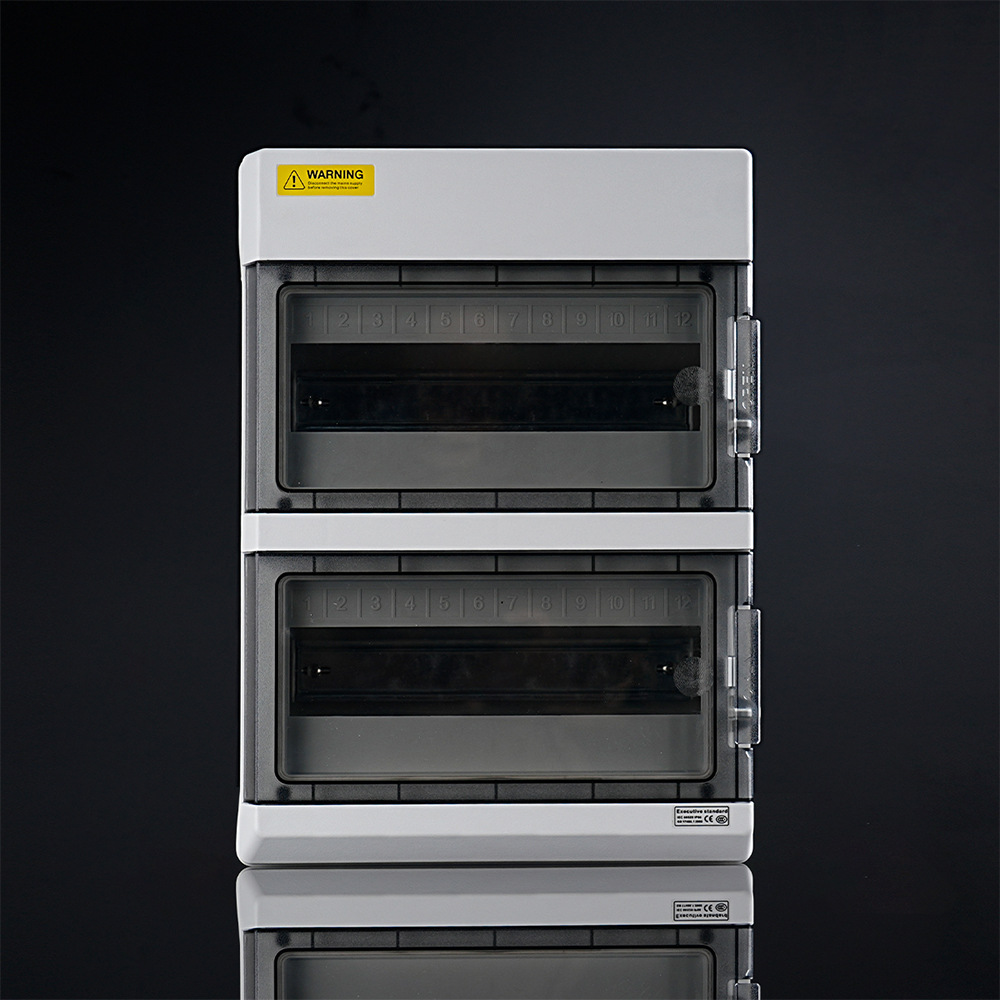 SH-24 way户外防水IP66配电盒PC塑料配电箱24回路带铜端子CE认证