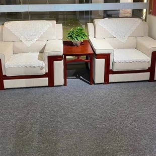 办公沙发接待会议贵宾会客单人领导商务洽谈布艺皮艺沙发舒适
