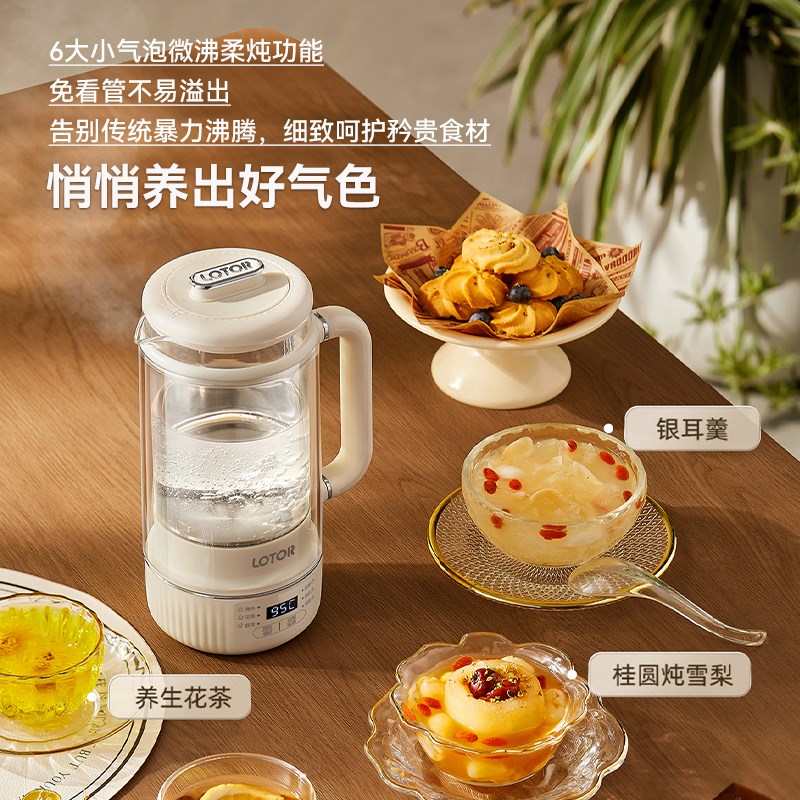 徕多可携式烧水壶2025新款保温一体mini小型泡茶专用恒温智能电热