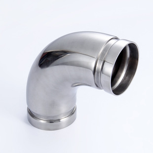精选304不锈钢沟槽90度弯头 卫生级薄壁卡箍等径管件燃气水管弯管