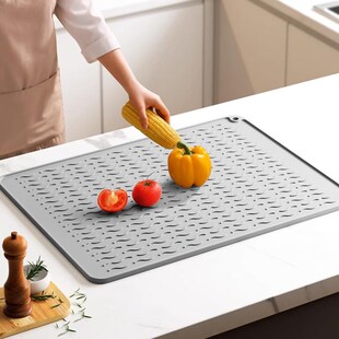 精选德国新款隔热垫沥水垫子厨房硅胶垫台面菜板防滑垫耐高温防烫